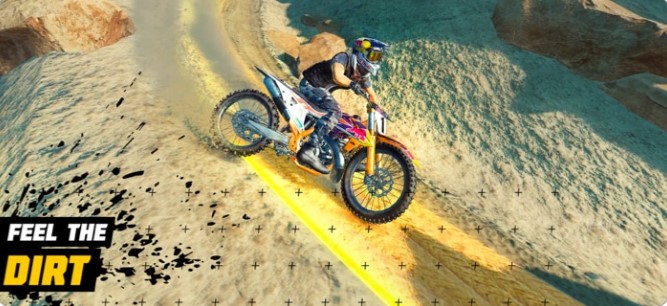 An iOS game called Dirt Bike Unchained