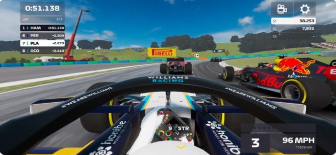 Formula One Mobile Racing is an iOS racing game.