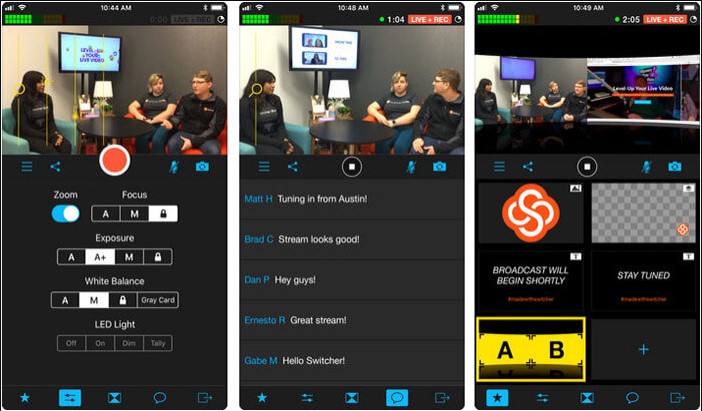 Switcher Studio Iphone And Ipad App Screenshot
